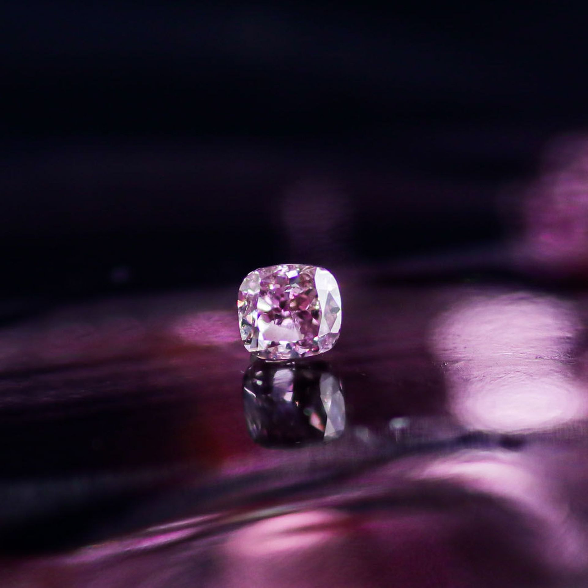 天然ファンシーディープパープリッシュピンクダイヤモンド 0.211ct